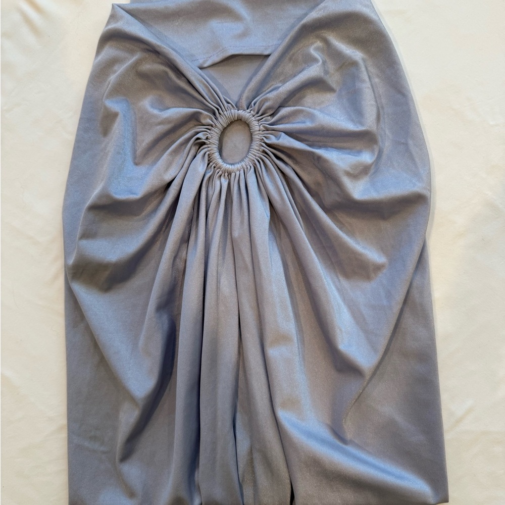 Baobab Collection Sky Blue Gathered Midi Dress